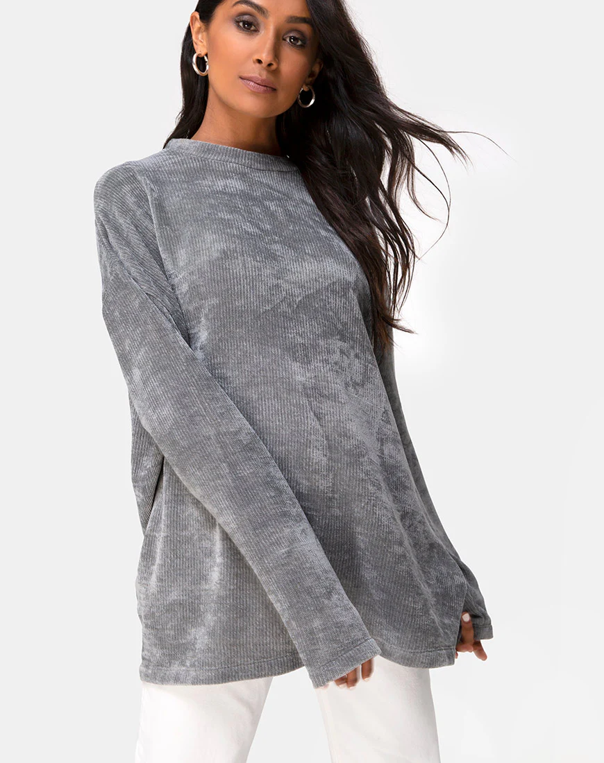 Dad Jumper in Knit Silver - Image 2
