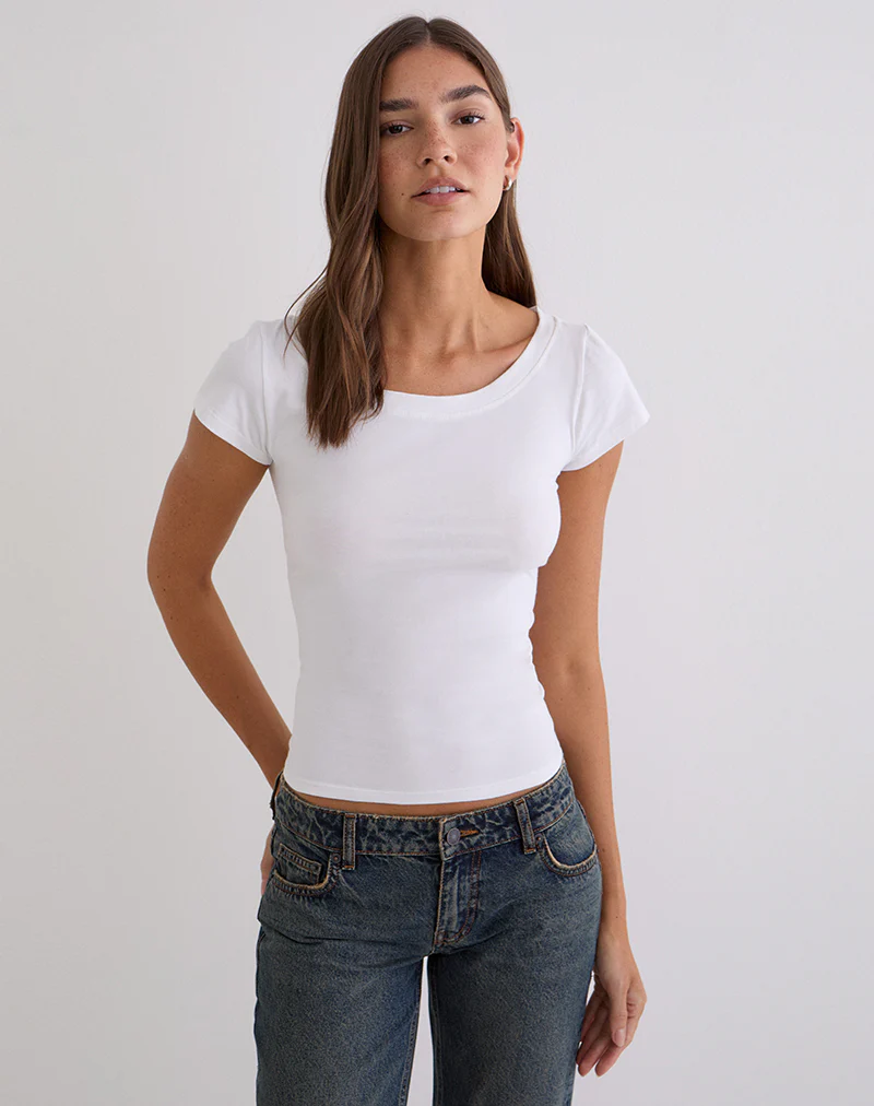 Dadio Top in White - Image 3