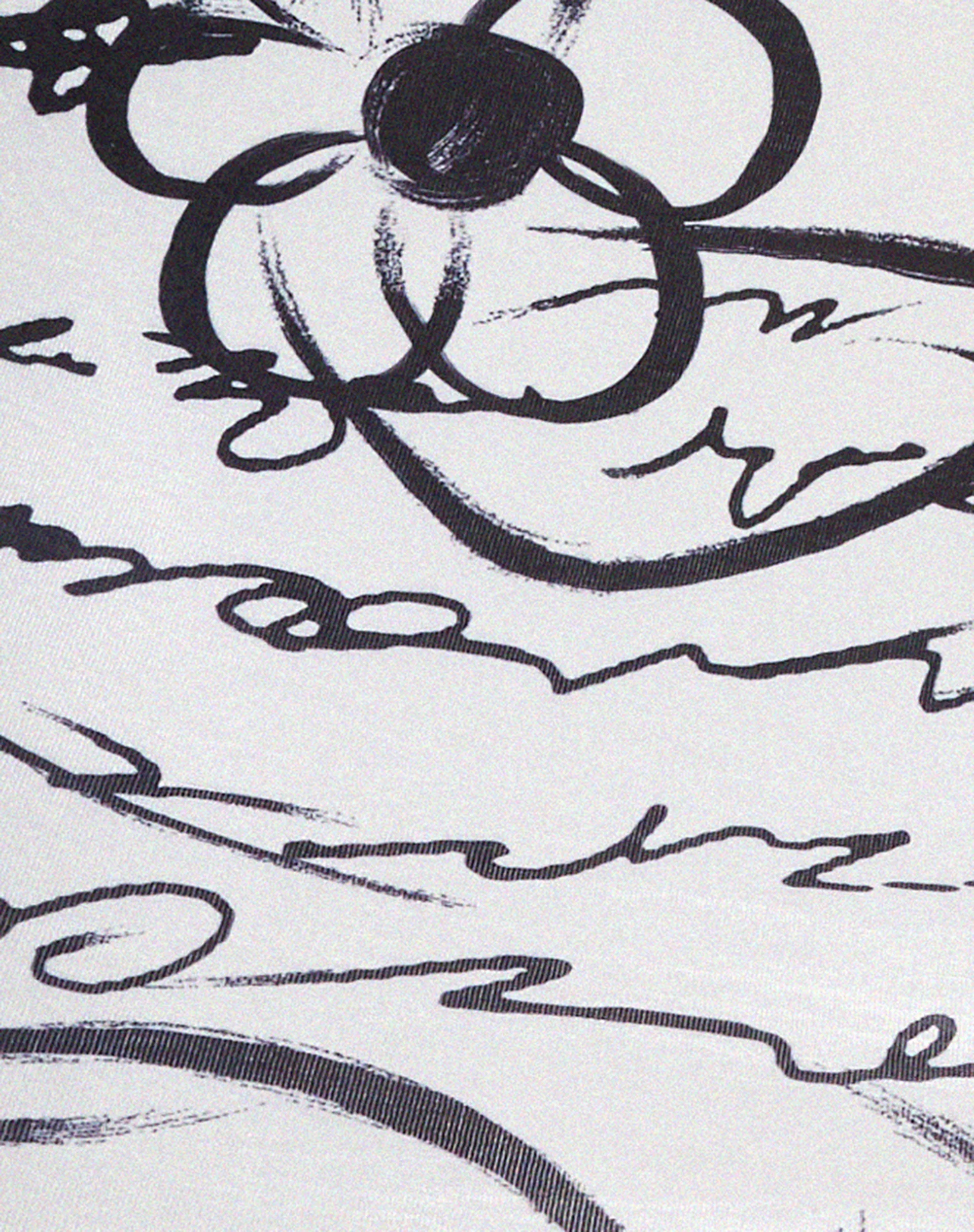 Dahara Mini Dress in Mono Doodle Black and White - Image 6