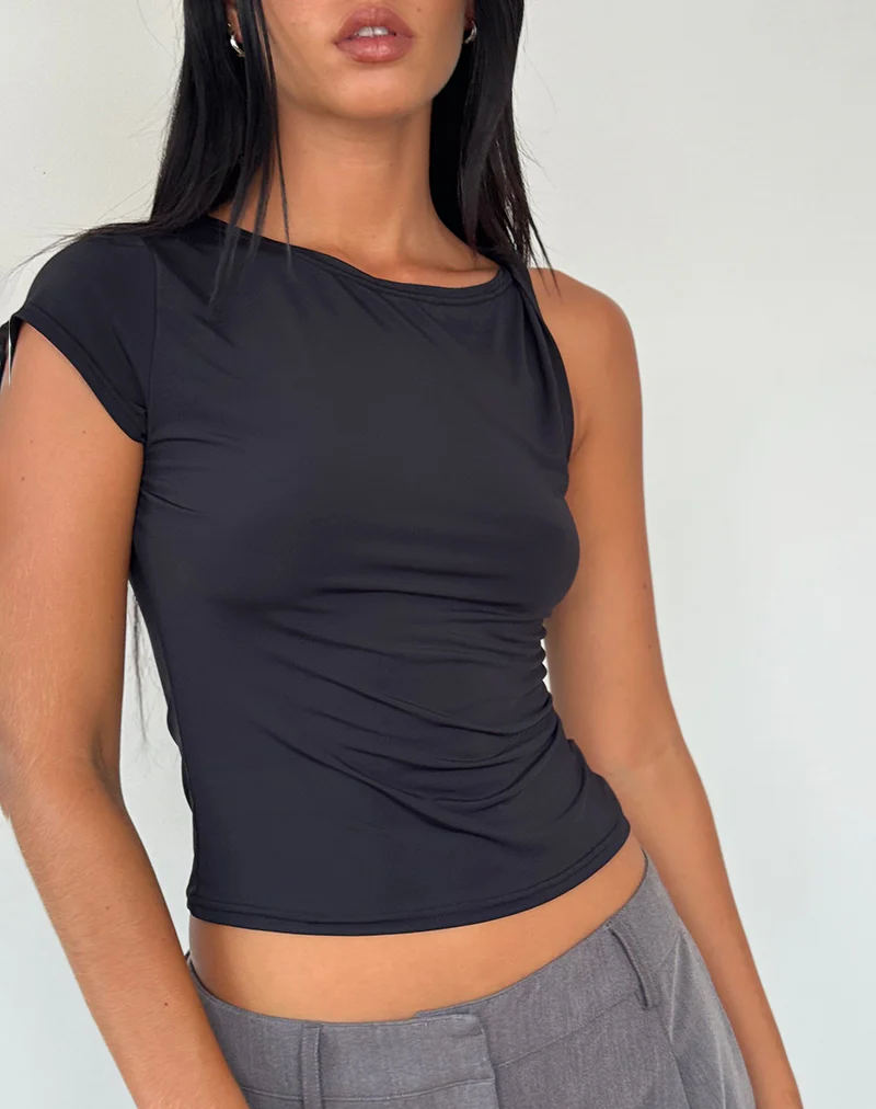 Dannas Asymmetric Top in Black - Image 2