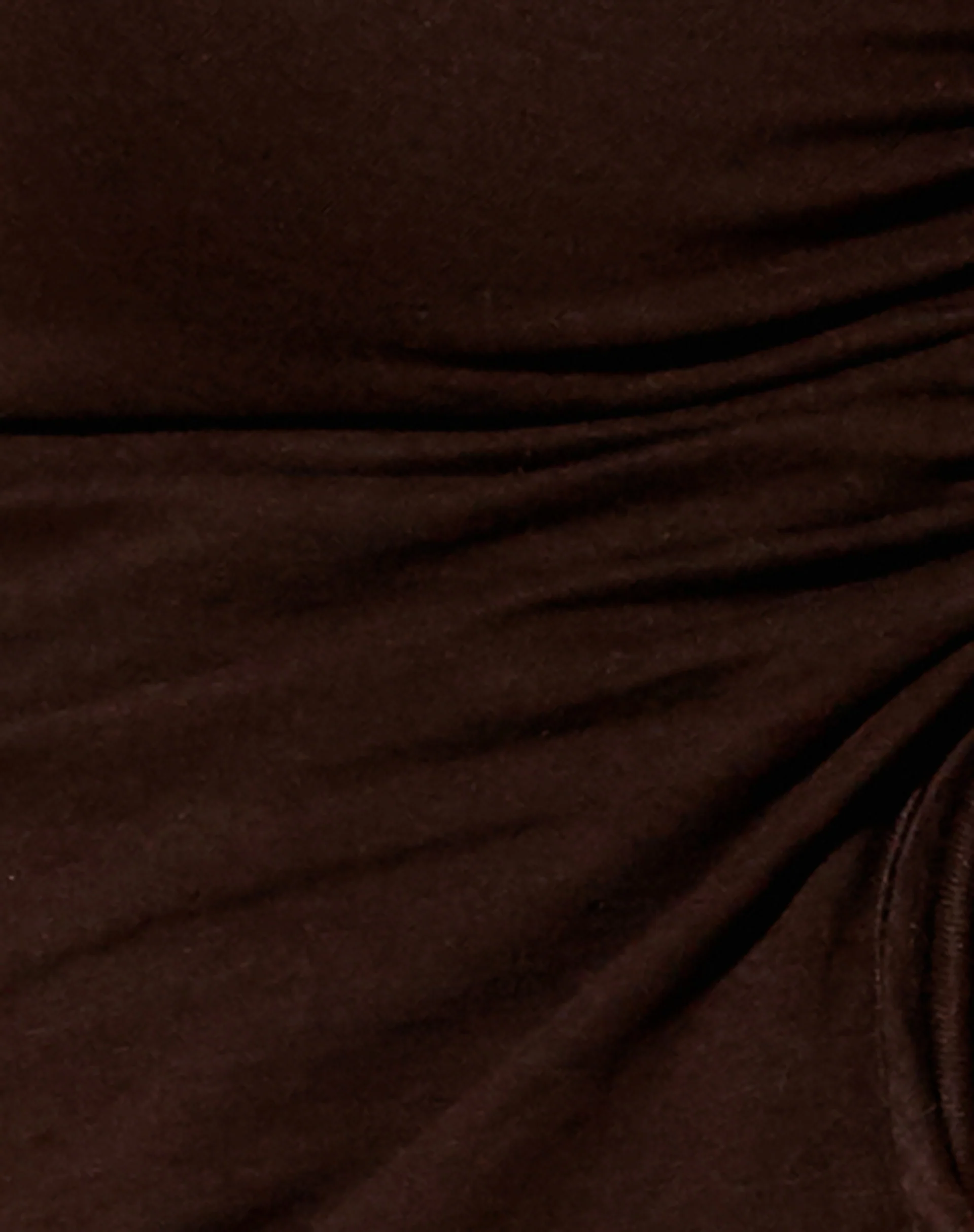 Dapa Crop Top in Lycra Bitter Chocolate - Image 5