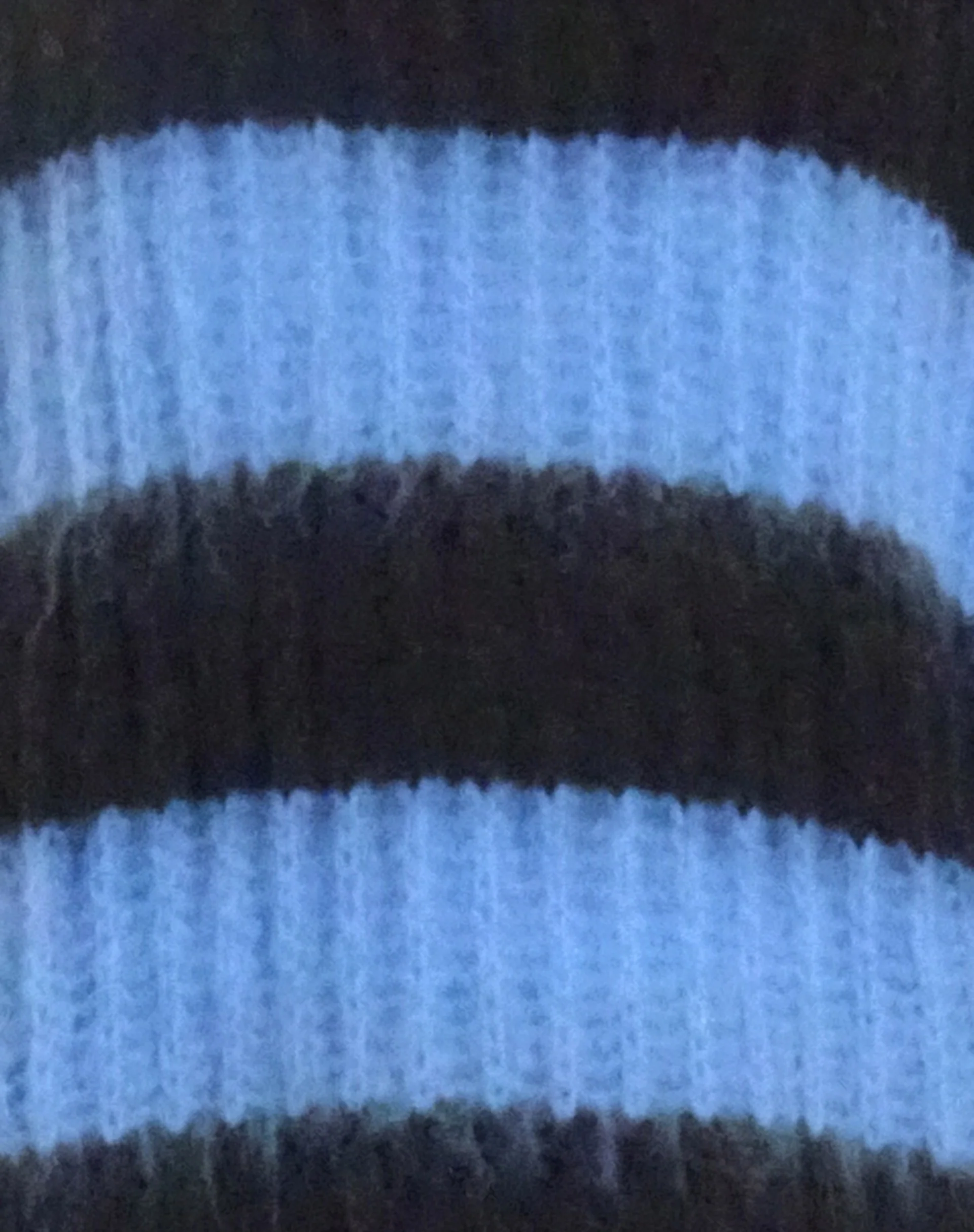 Daren Knitted Oversized Jumper in Brown and Blue Stripe - Image 6