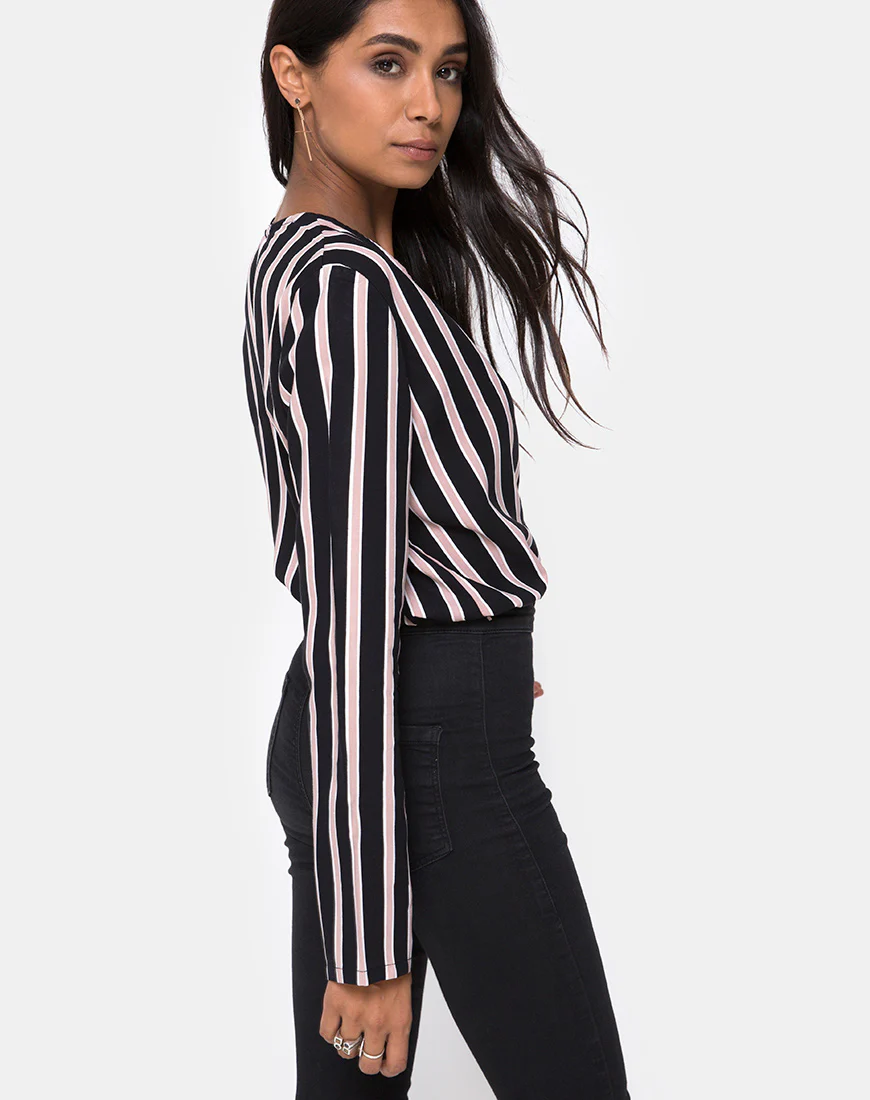 Daris Bodice in Formal Stripe - Image 2