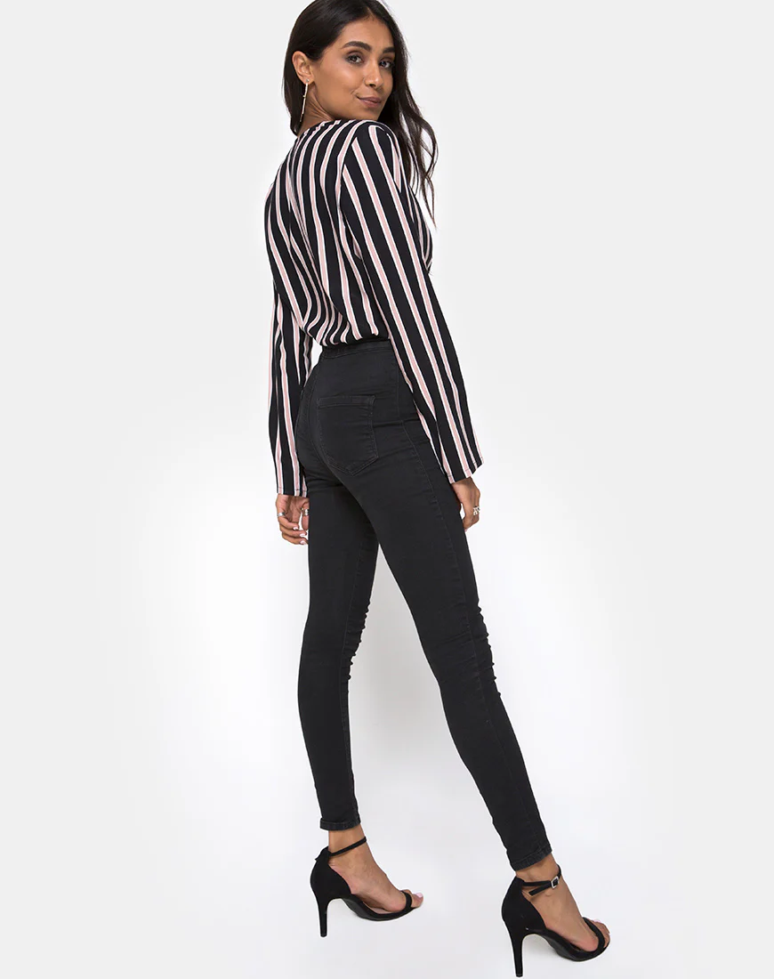 Daris Bodice in Formal Stripe - Image 4