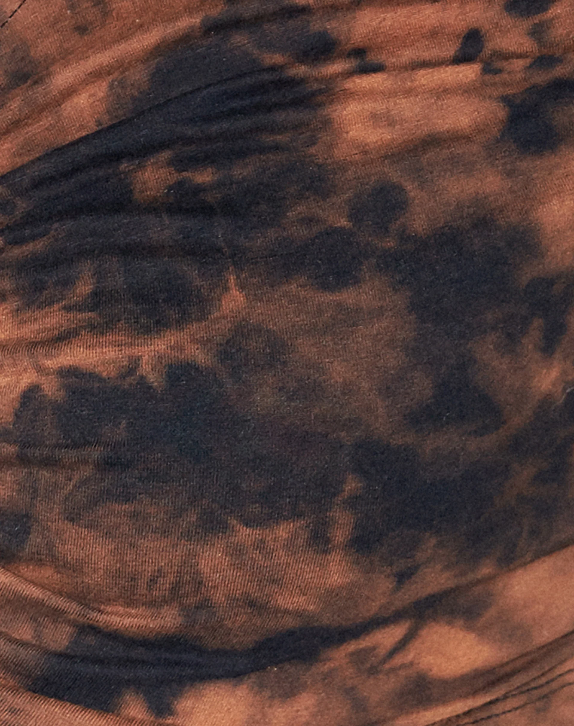 Darl Crop Top in Black Rust Tie Dye - Image 6