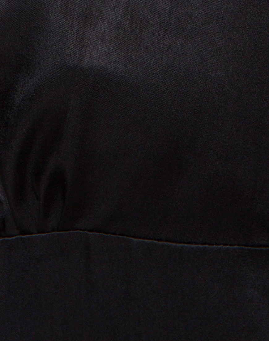 Darla Slip Dress in Black - Image 5