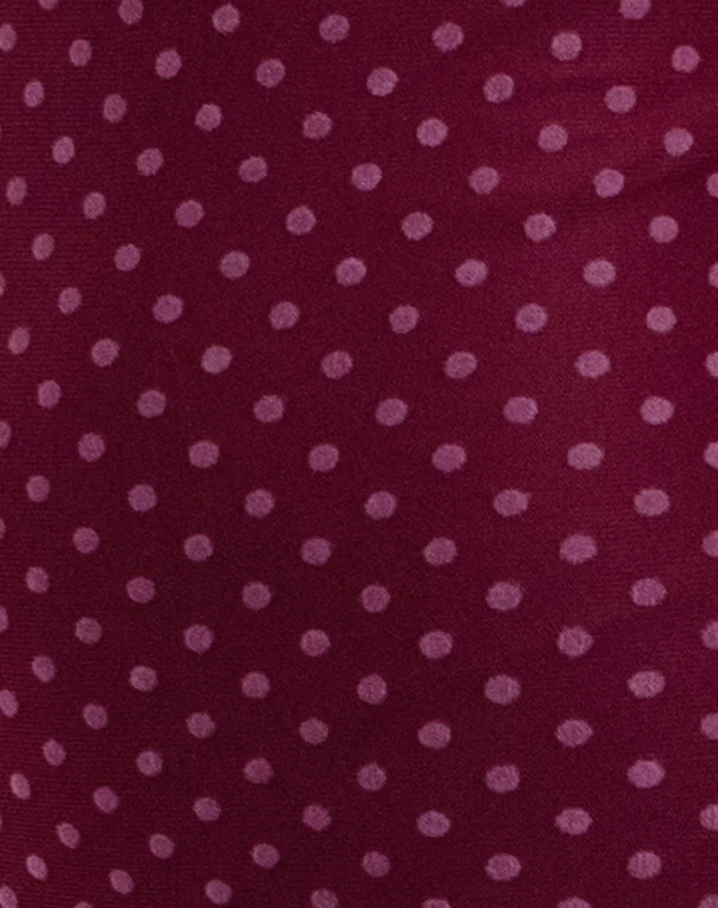 Darsih Maxi Dress in Basic Polka Flock Berry - Image 4