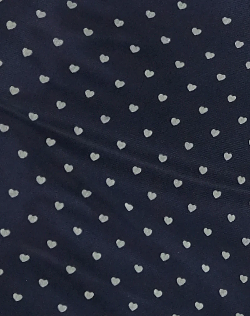 Darsih Maxi Dress in Heart Flock Navy and Yellow - Image 6