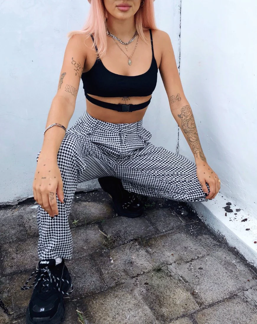 Dastan Trousers in Small Dogtooth - Image 3