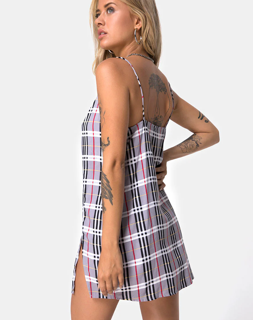 Datista Dress in Heritage Check - Image 2