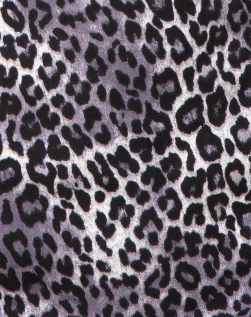 Datista Slip Dress in Rar Leopard Grey - Image 7