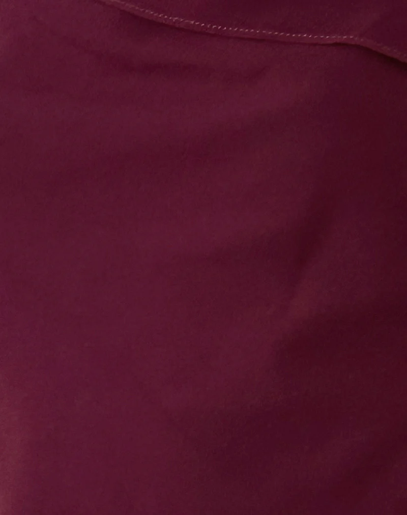Davila Top in Chiffon Burgundy - Image 6
