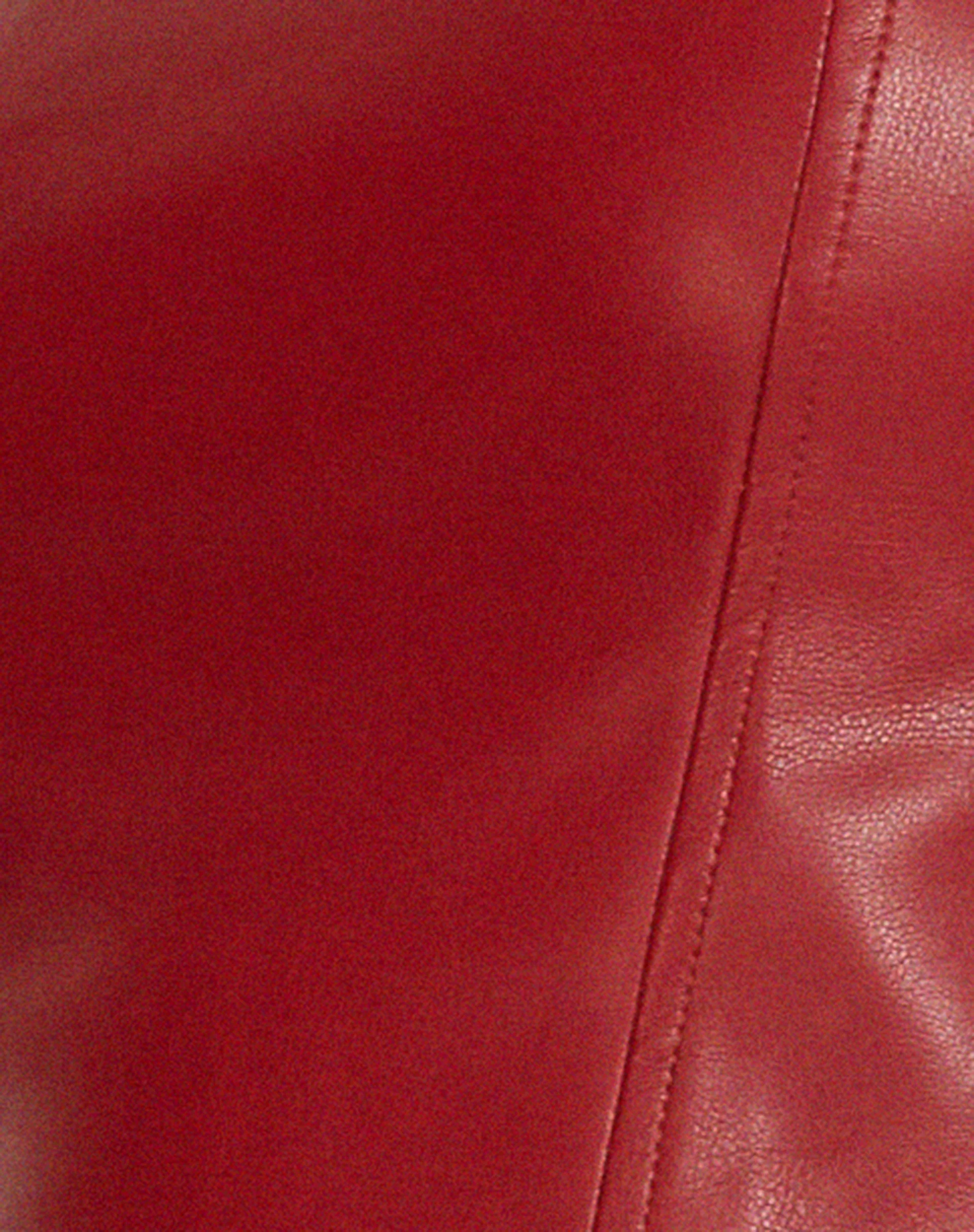 Dena Corset Top in PU Blood Red - Image 8
