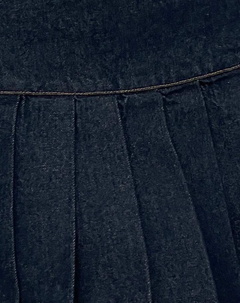 Casini Mini Skirt in Indigo - Image 6