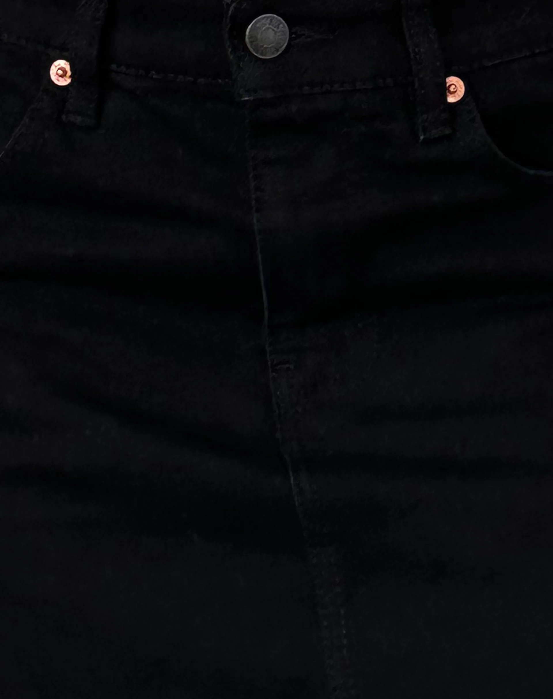 Denim Mini Skirt in Rinse Black - Image 6