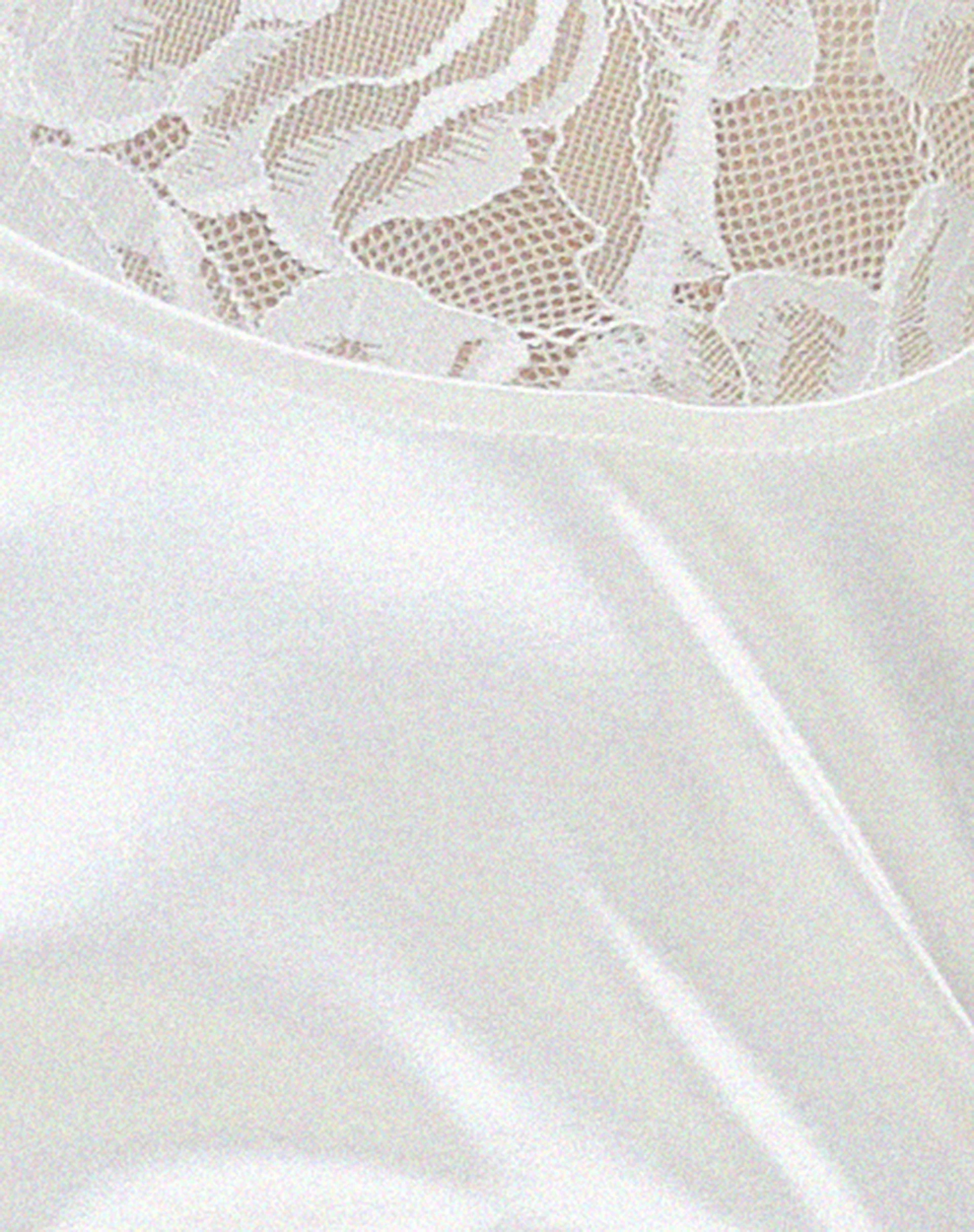 Deralina Mini Dress in Satin White With Lace - Image 5