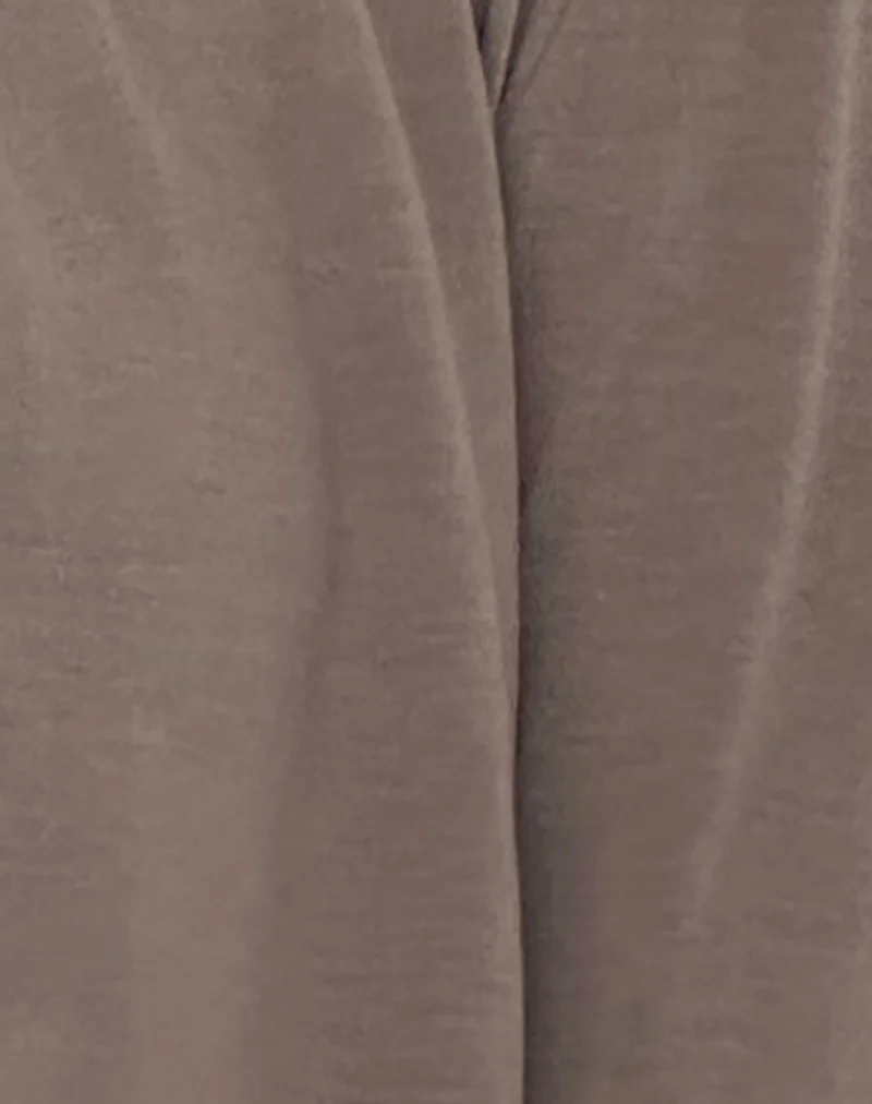 Despina Knitted Long Sleeve Shrug in Warm Grey - Image 5