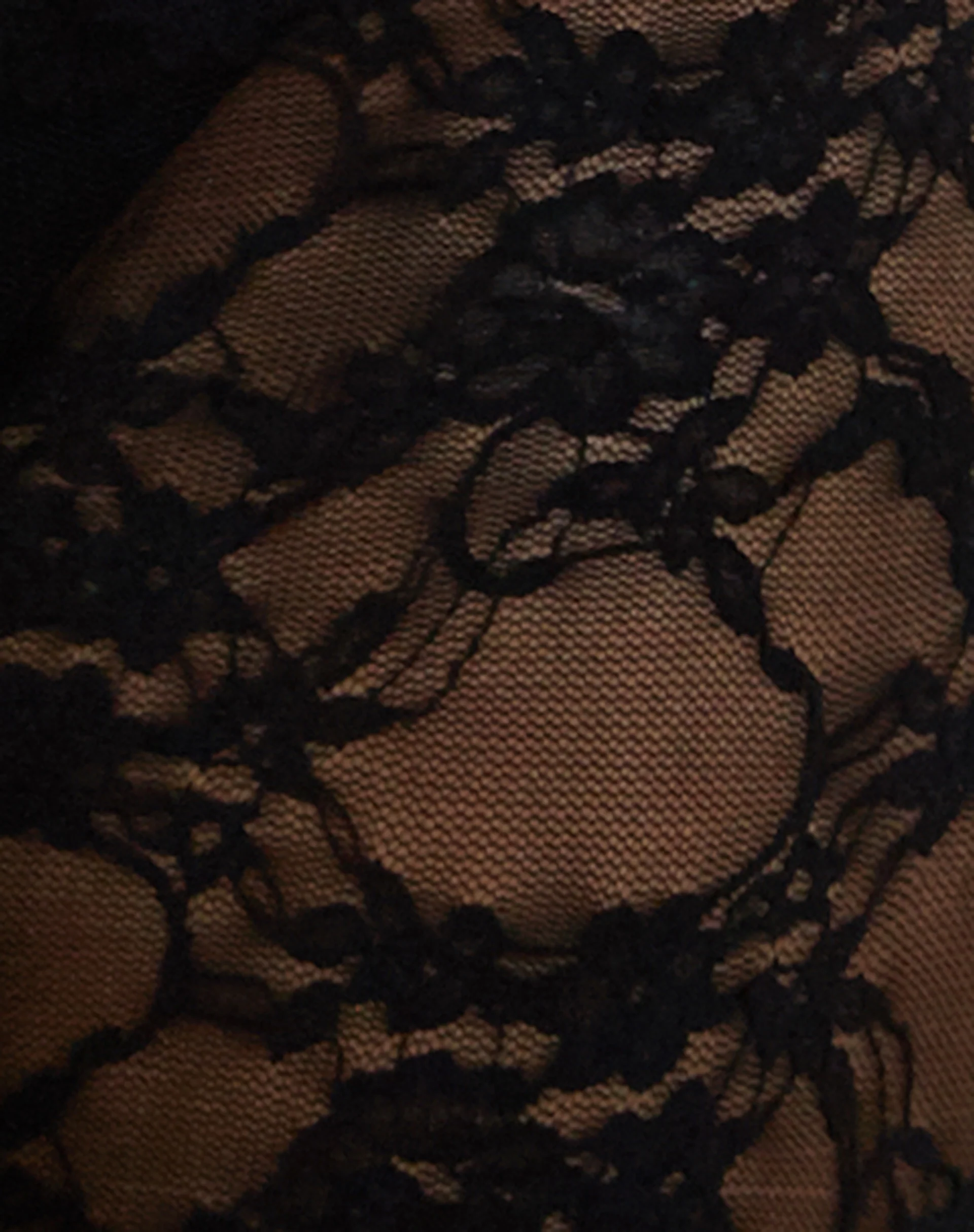 Detrie Low Back Lace Midi Dress in Jet Black Lace - Image 6