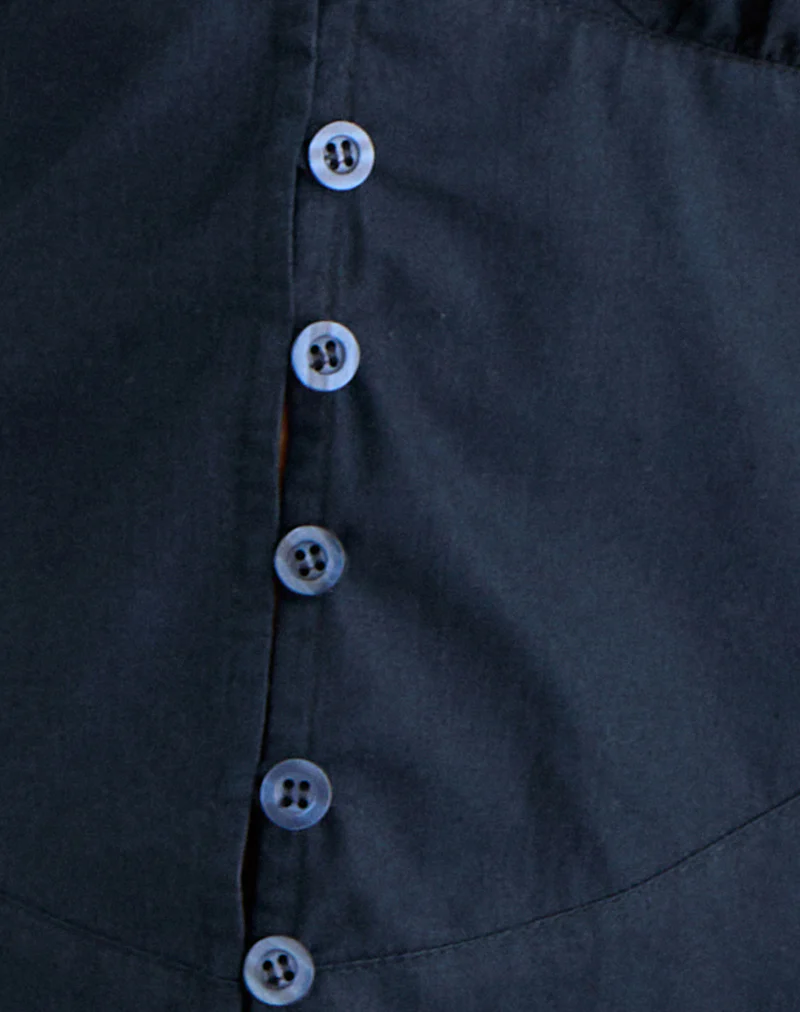 Devlon Blouse in Dark Navy - Image 5