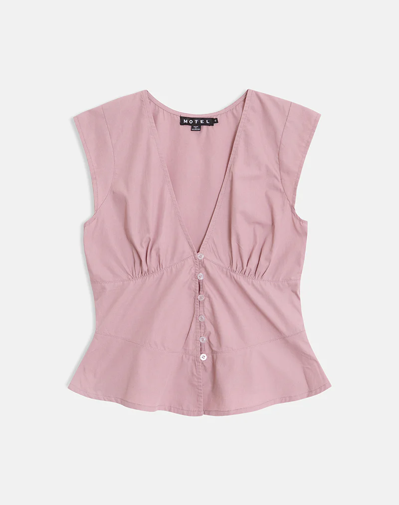 Devlon Blouse in Dusty Rose - Image 6