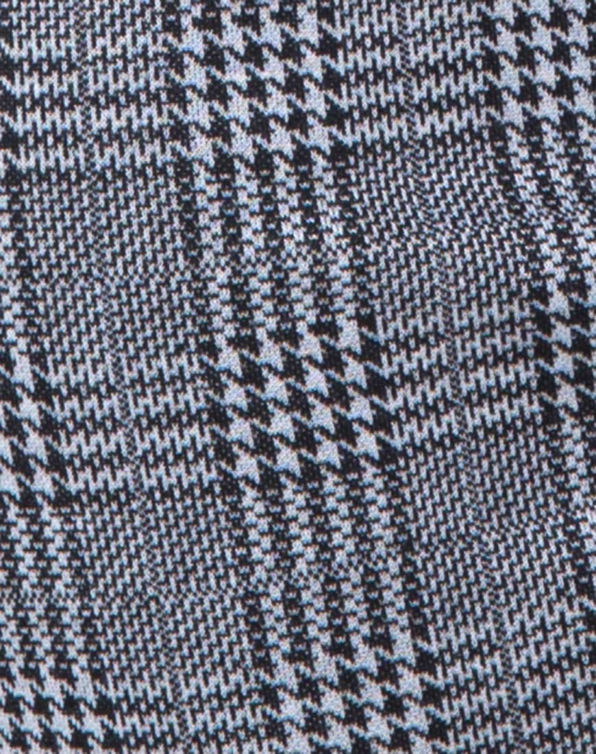 Dina Mini Skirt in Charles Check Grey - Image 5