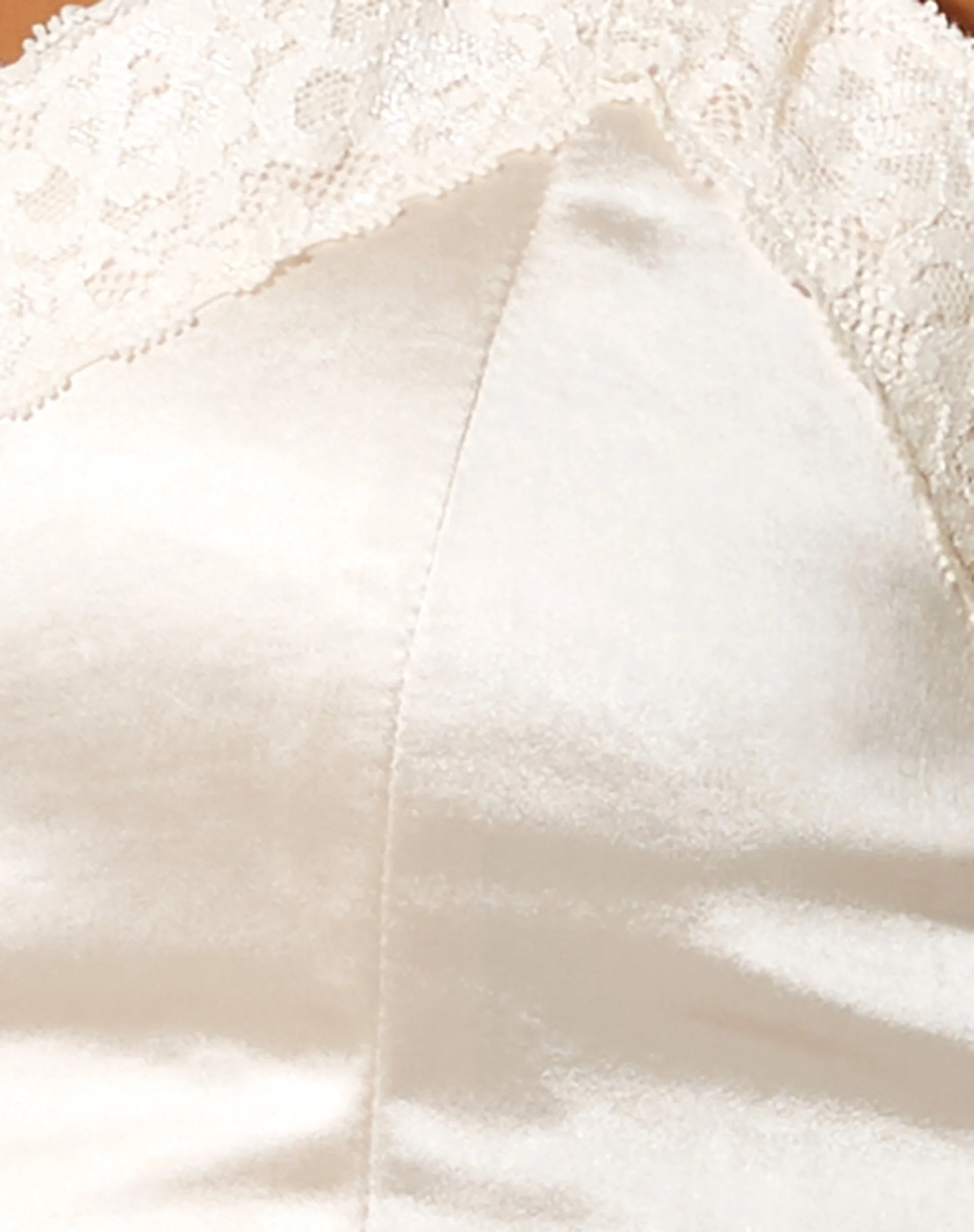 Dinie Crop Top in Satin Beige - Image 7