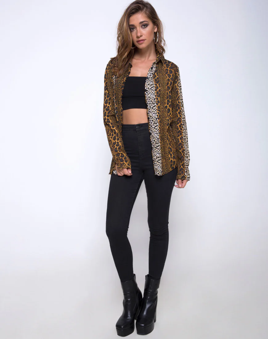 Disam Shirt in Animal Stripe - Image 3