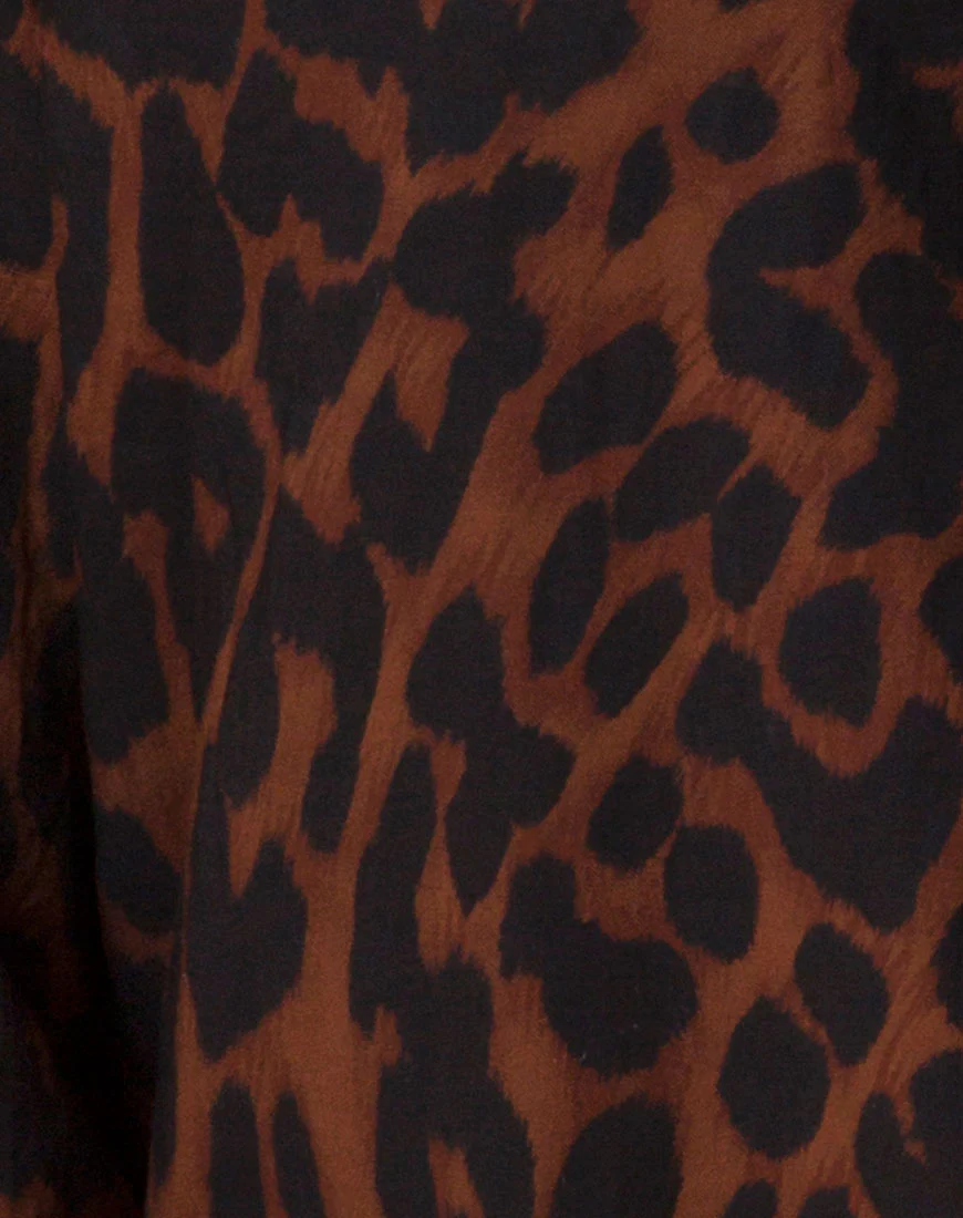 Disam Shirt in Oversize Jaguar Brown - Image 5