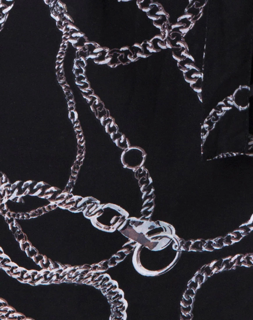 Dise Shirt Dress in Chain - Image 5