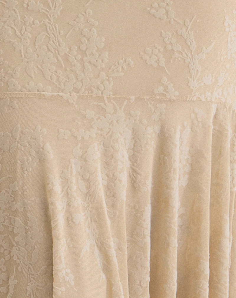 Disini Midi Dress in Moss Petal Coconut Milk - Image 5