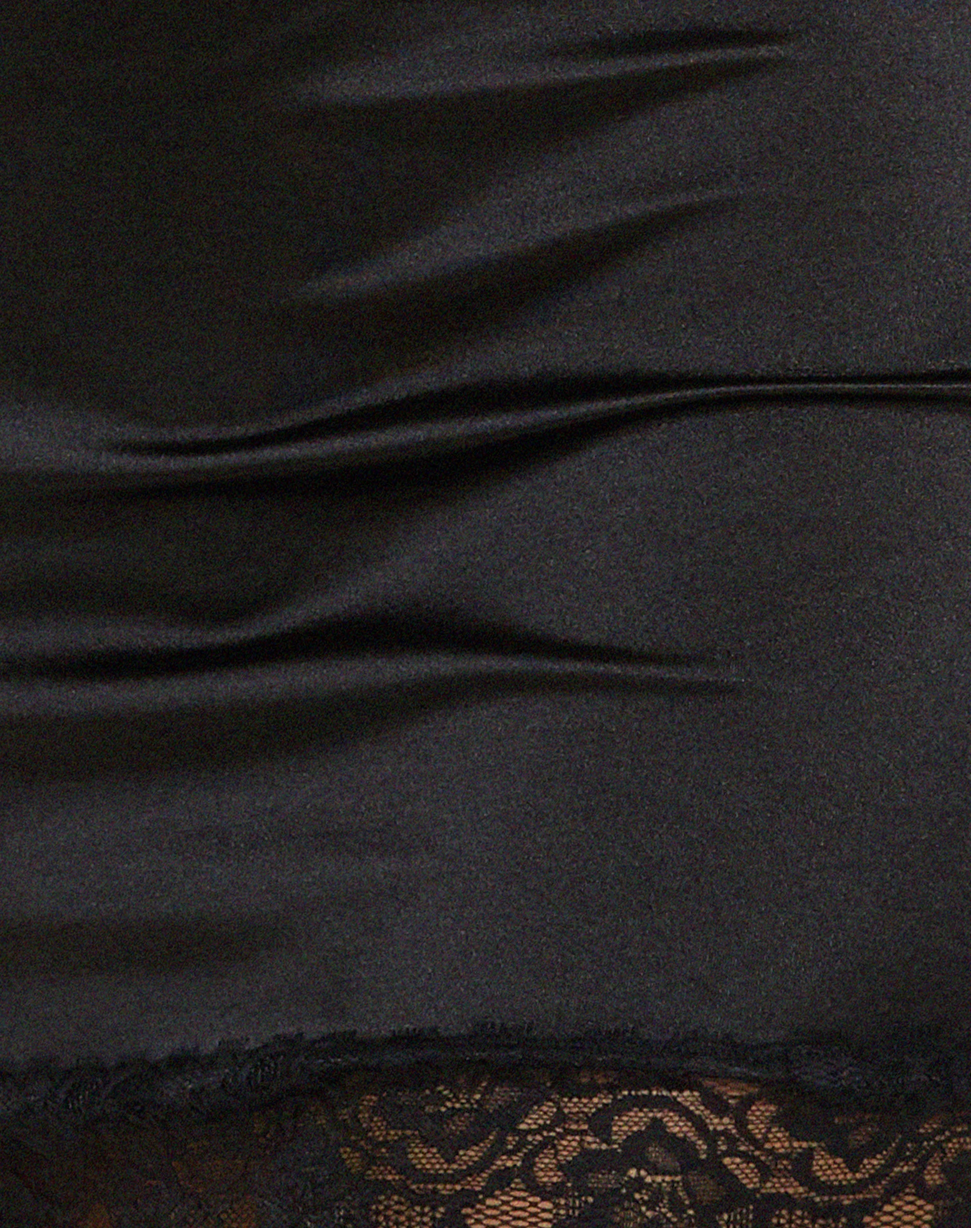 Ditika Mini Dress in Satin Black - Image 5