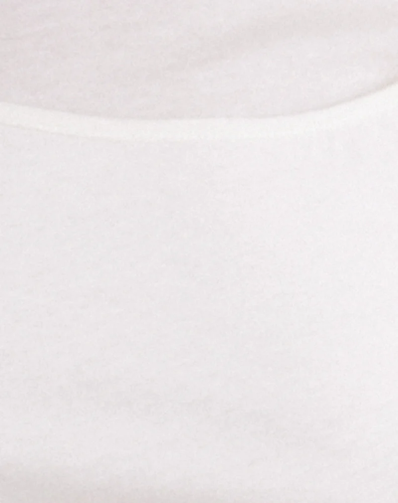 Dolman Tee in Tissue Jersey Off White - Image 6