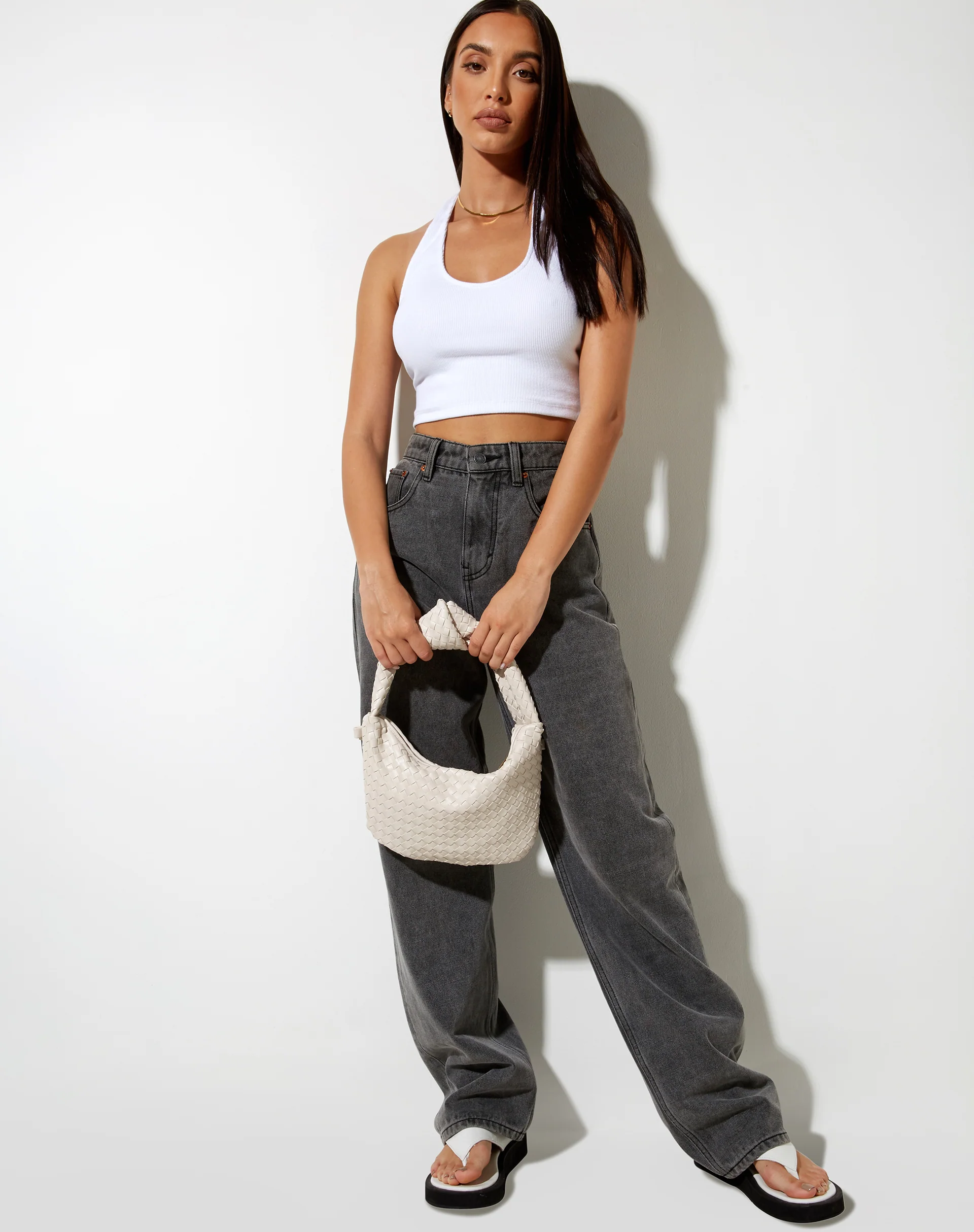 Dolton Shoulder Bag in White - Image 2