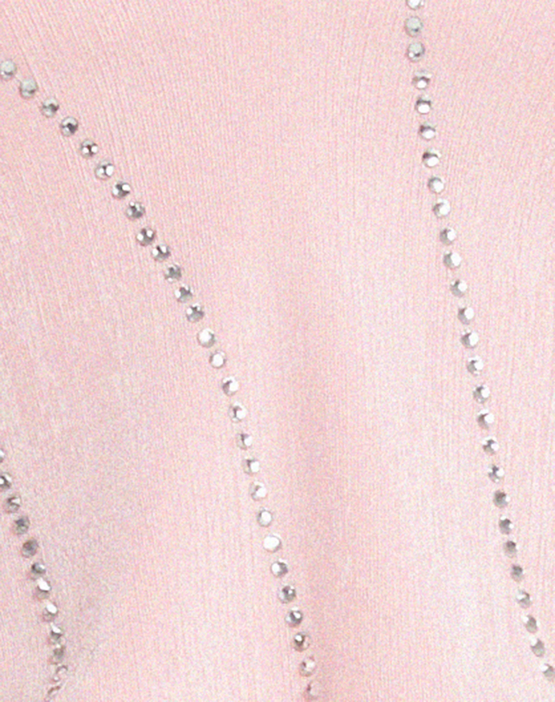 Domre Crop Top in Baby Pink Silver Stud Hotfix - Image 7