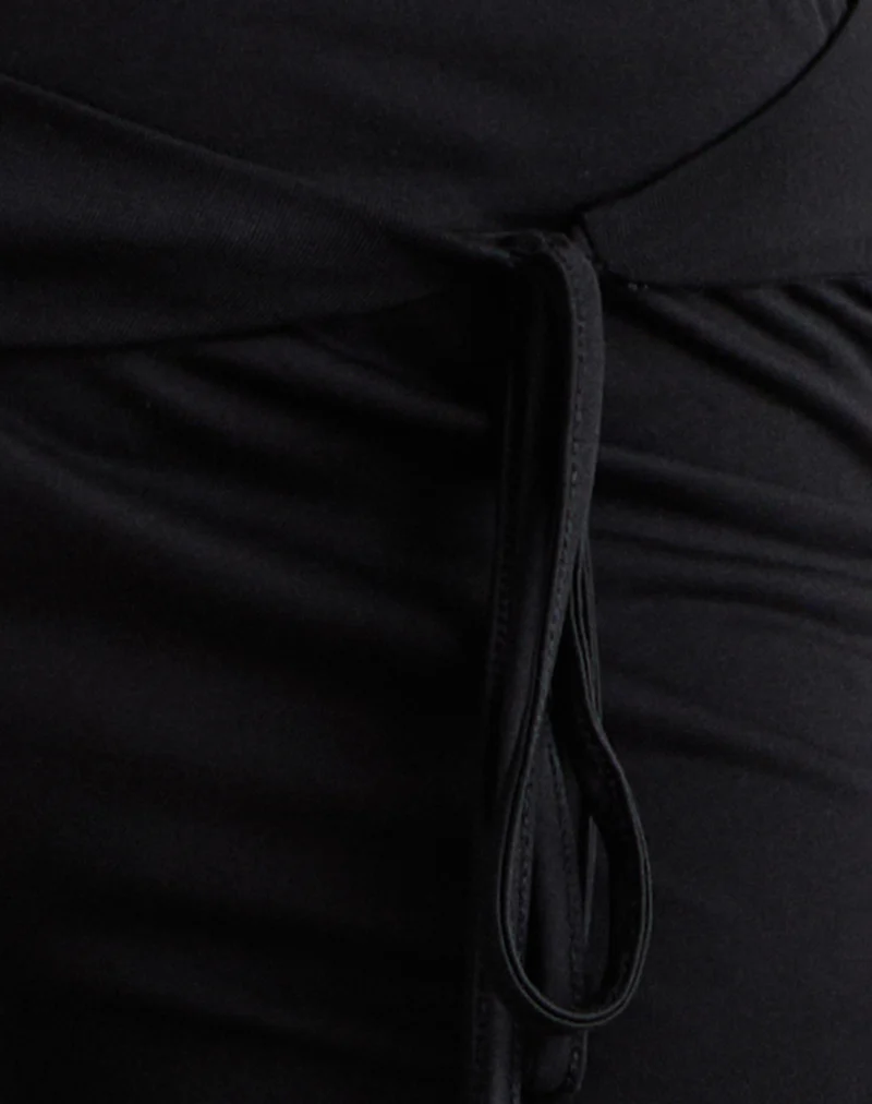 Donata Trouser in Black with Belt - Image 6