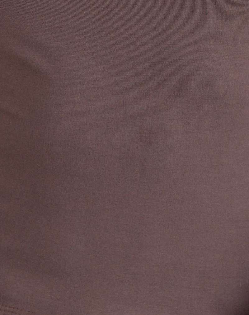 Donela Long Sleeve Top with Flower Ring in Coffee Quartz - Image 6