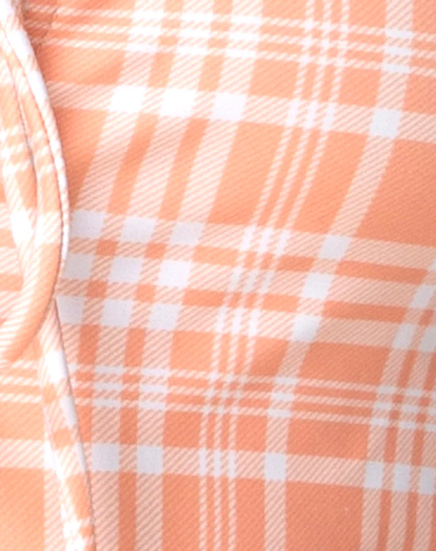 Doraty Swimsuit in Picnic Check Peach - Image 5