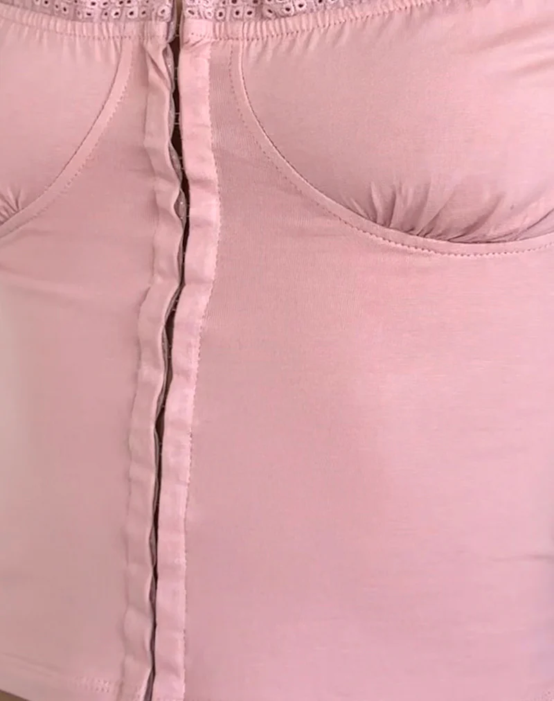 Dovica Corset Top in Pink Lady - Image 6