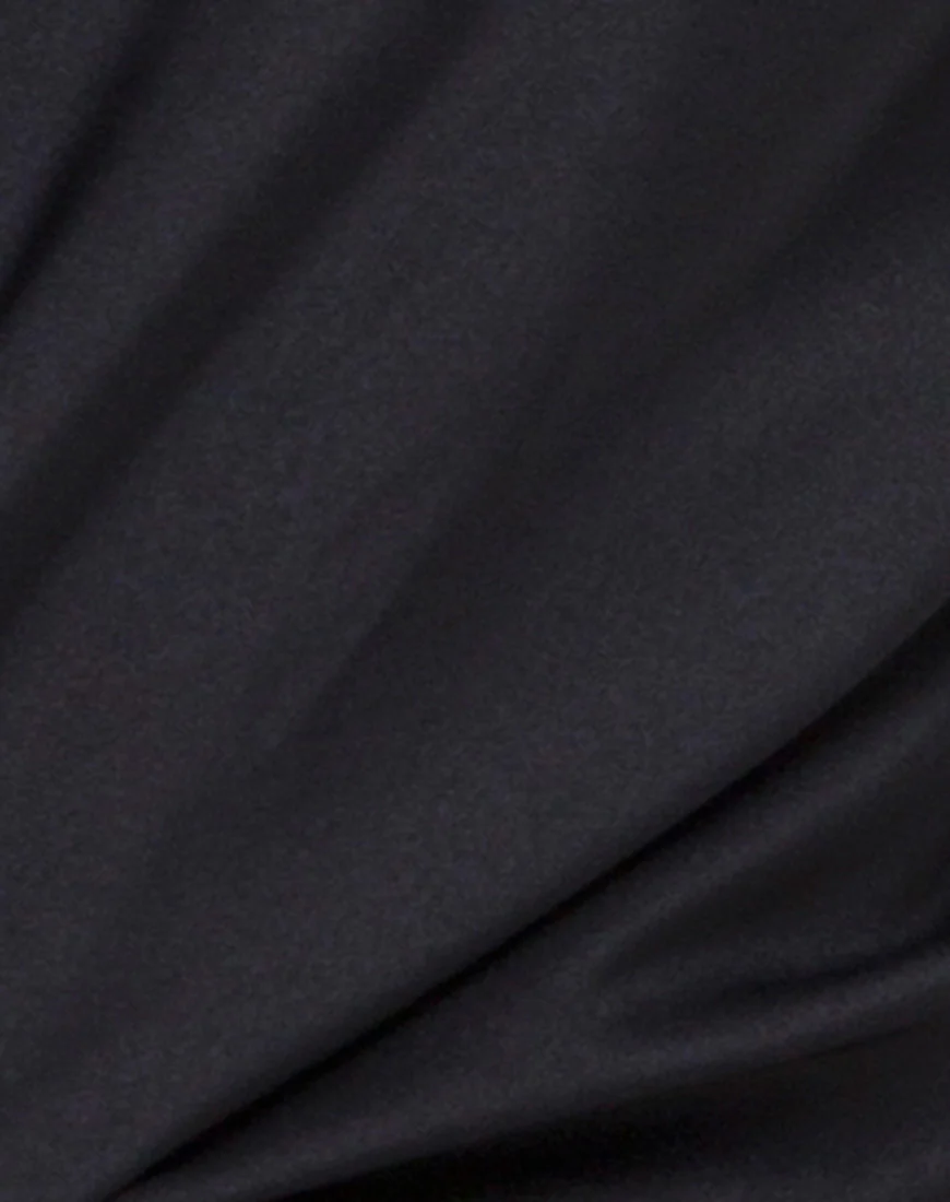 Drille Cutout playsuit in Black - Image 5
