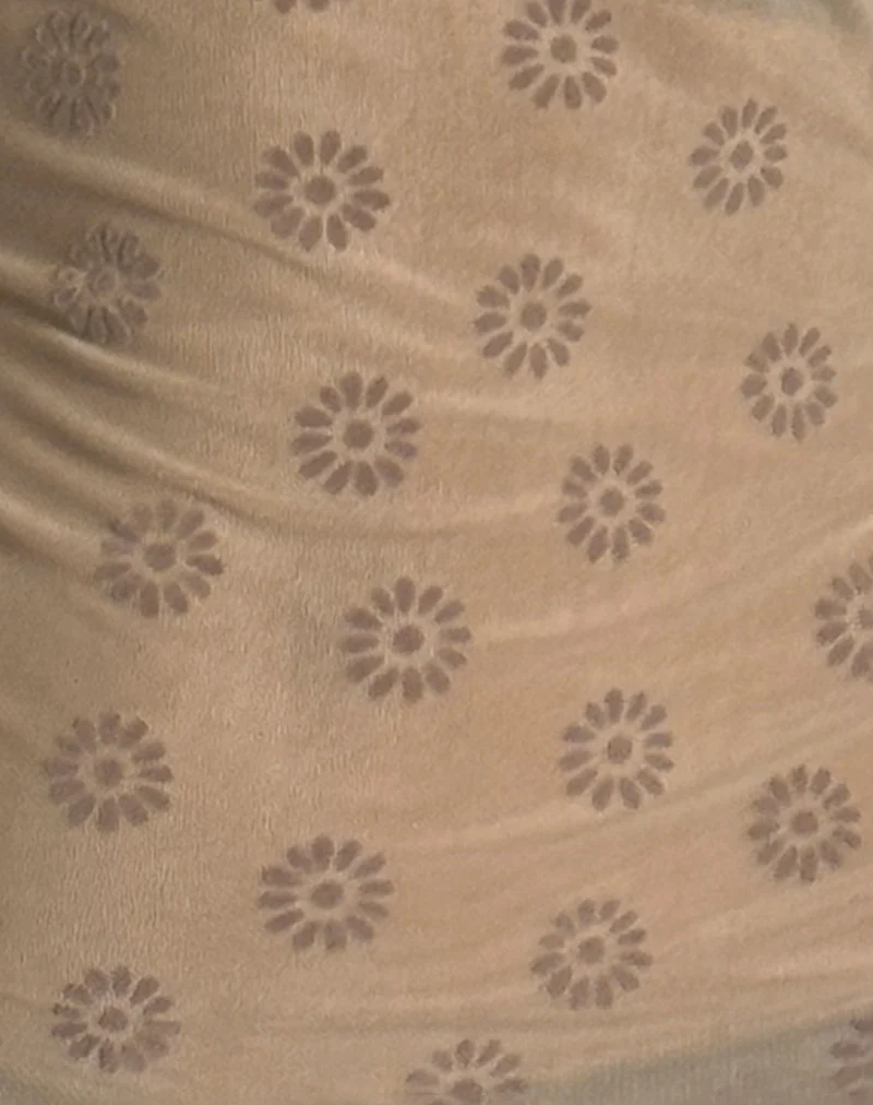 Dudley Vest Top in Daisy Flock Light Brown - Image 6
