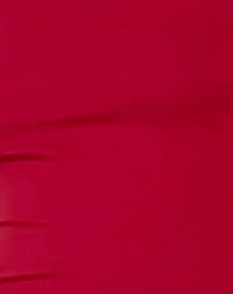 Dudley Vest Top in Adrenaline Red - Image 6