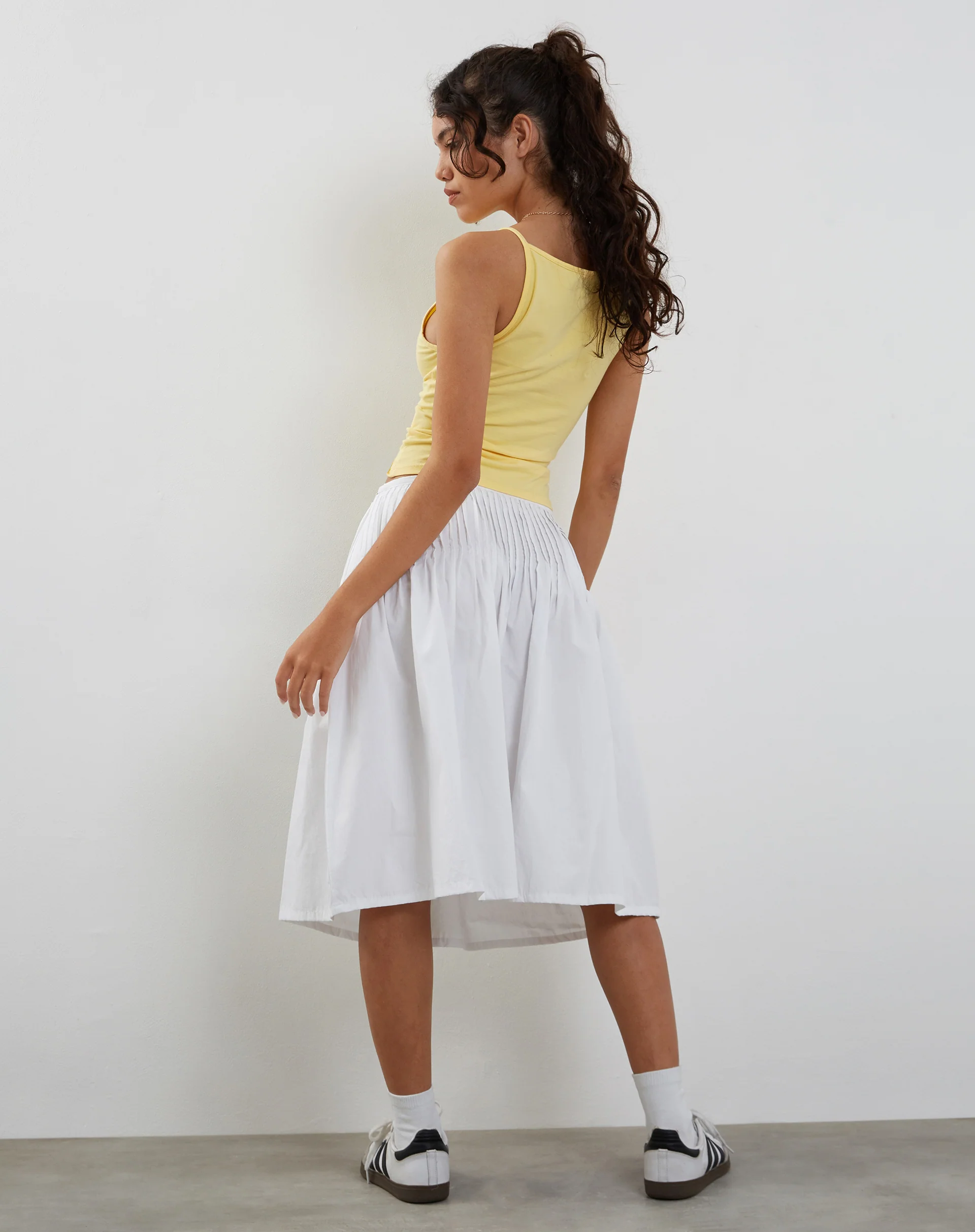 Dudley Vest Top in Lemonade - Image 4