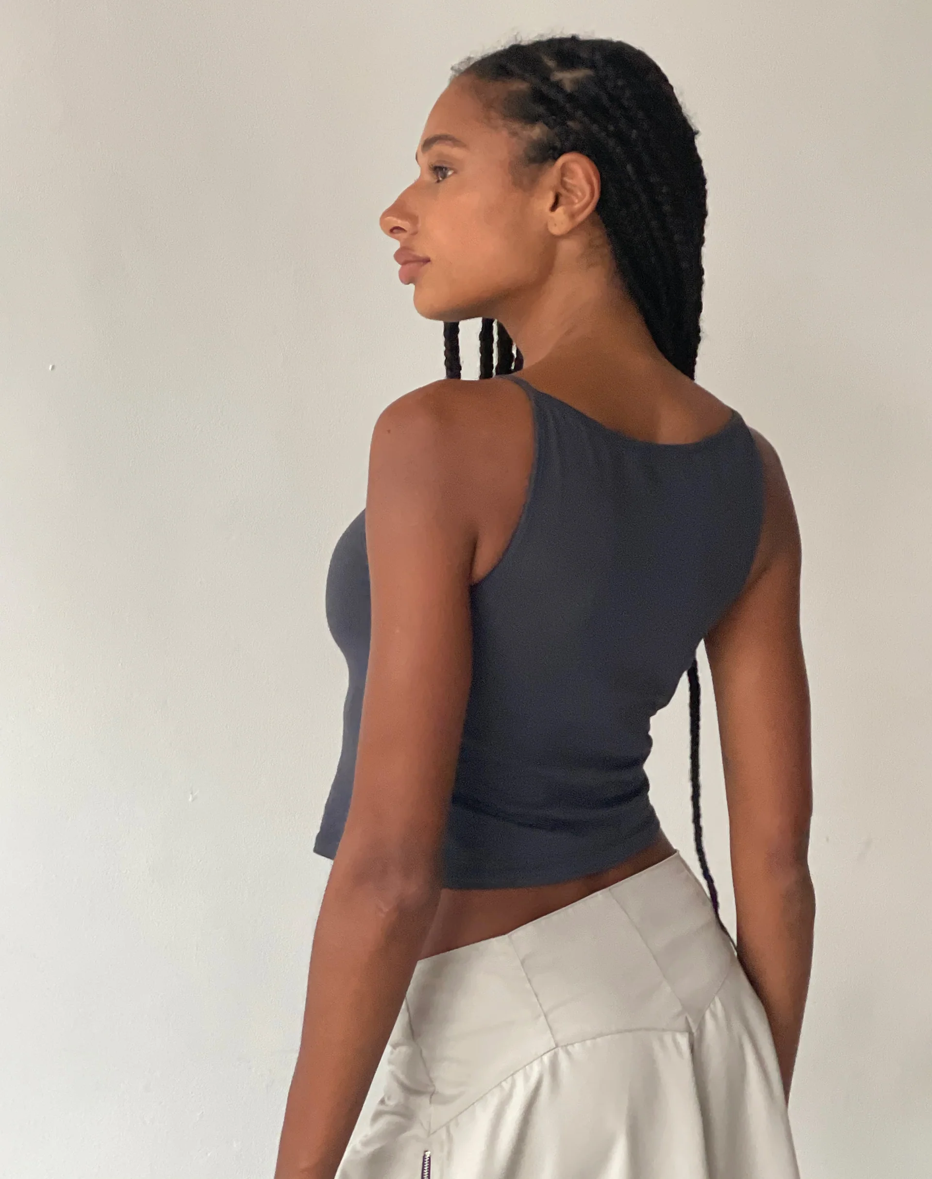 MOTEL X JACQUIE Dudley Vest in Ocean Storm - Image 4