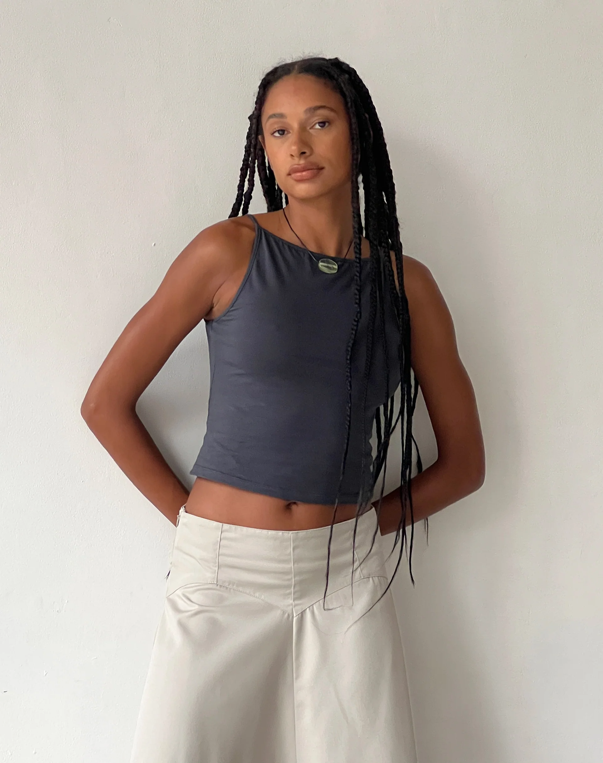 MOTEL X JACQUIE Dudley Vest in Ocean Storm - Image 5