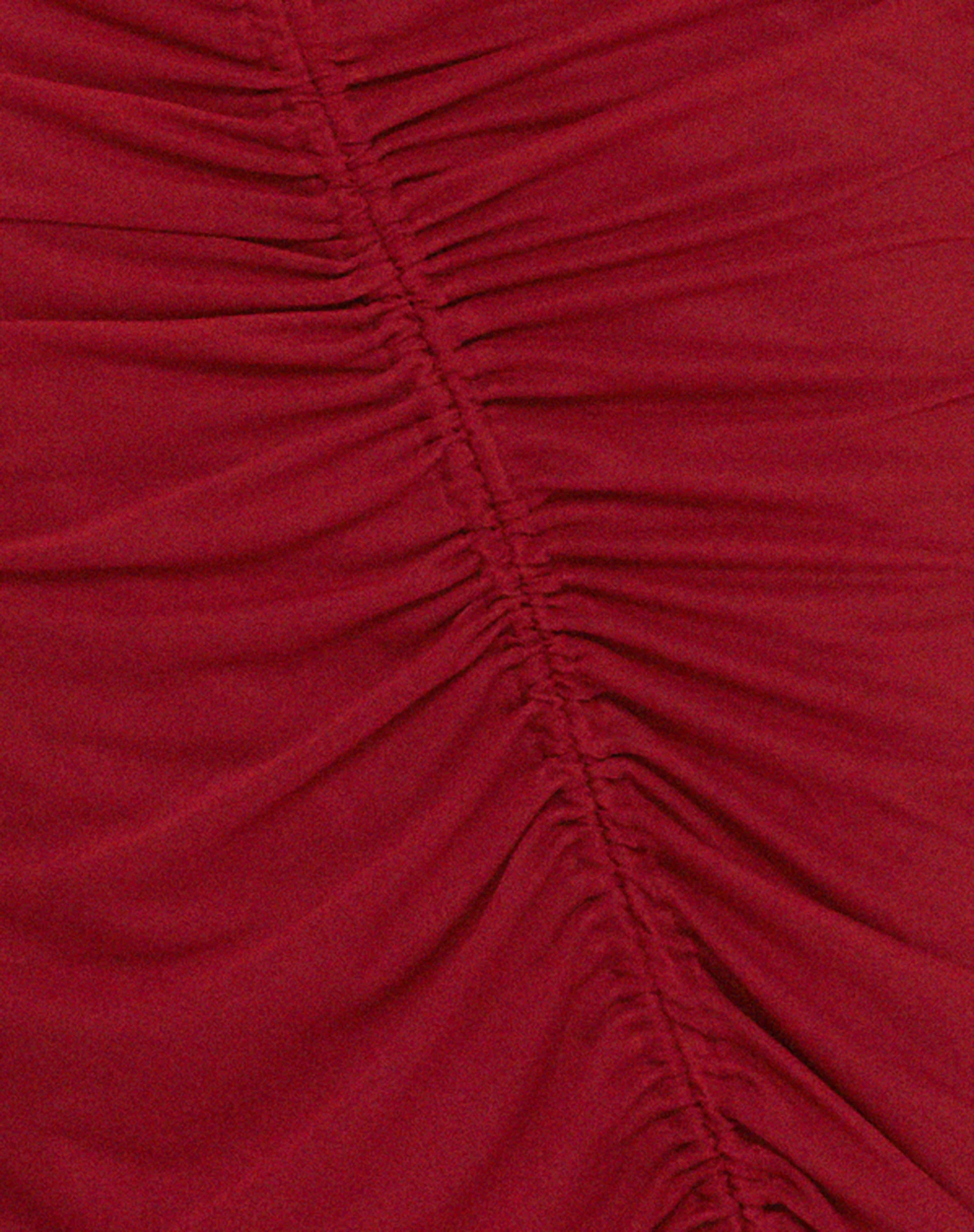 Dulcia Midi Dress in Burgundy - Image 7