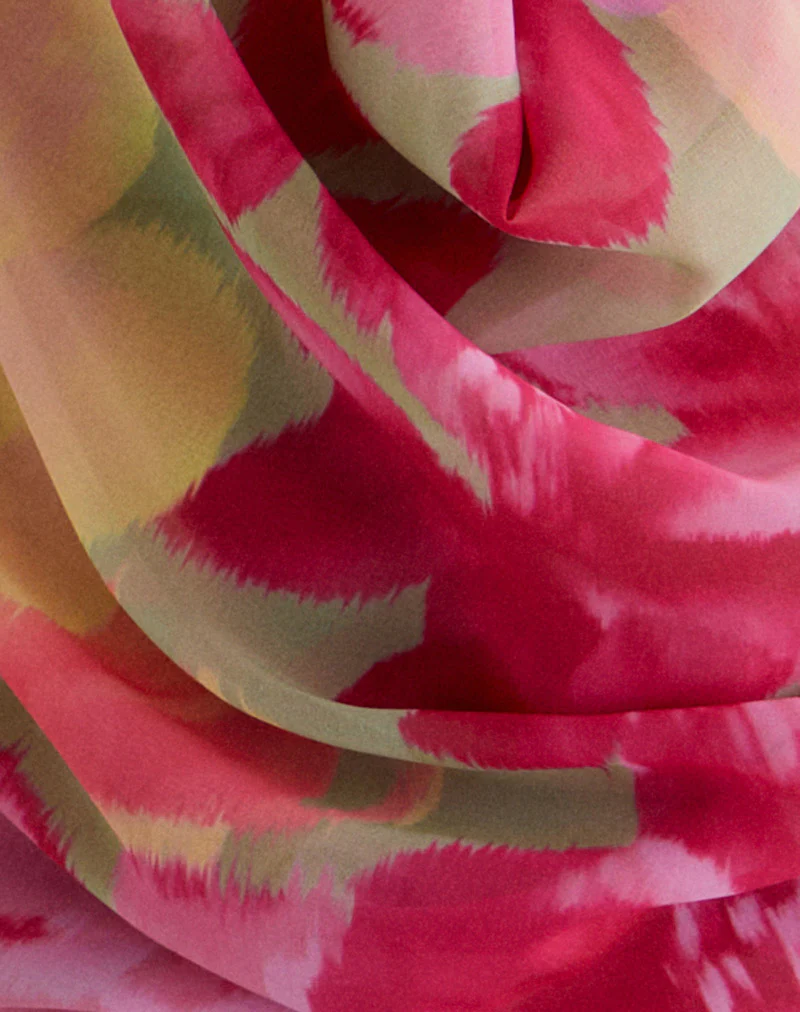 Duma Cowl Halter Top in Bold Multi Colour Floral - Image 7