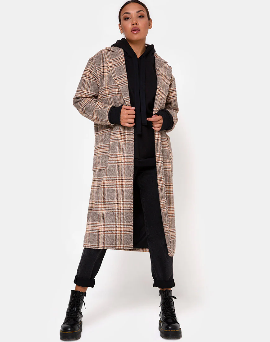 Duster Coat in Winston Check - Image 6