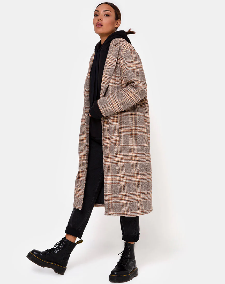 Duster Coat in Winston Check - Image 7