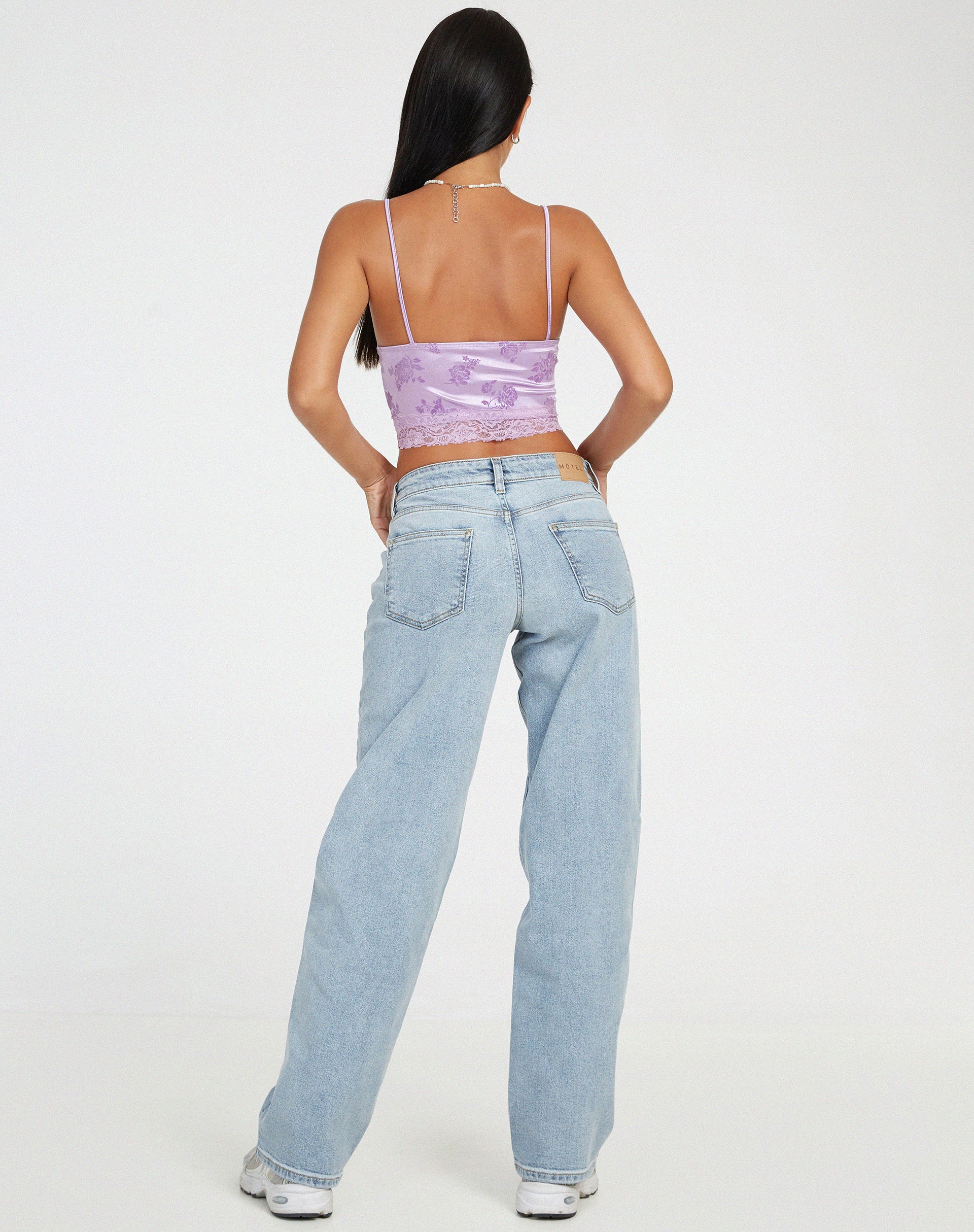 Dyrana Crop Top in Rose Flock Lilac - Image 5