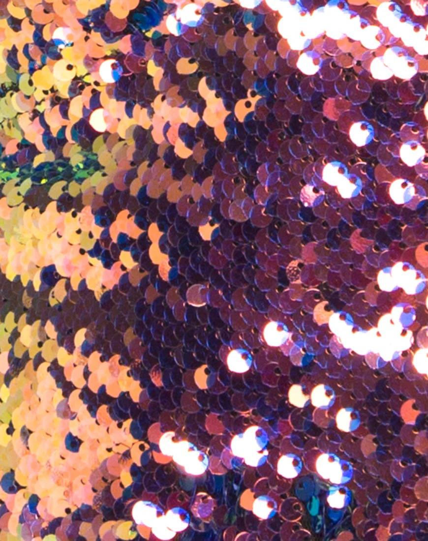Dyrilla Cropped Bralet in Dragon Fruit Sequin - Image 6